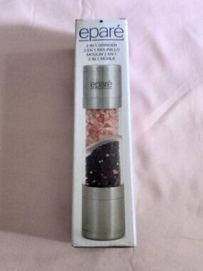 EPARE 2 IN 1 ADJUSTABLE CERAMIC GRINDER – NEW IN BOX – NO TAGS